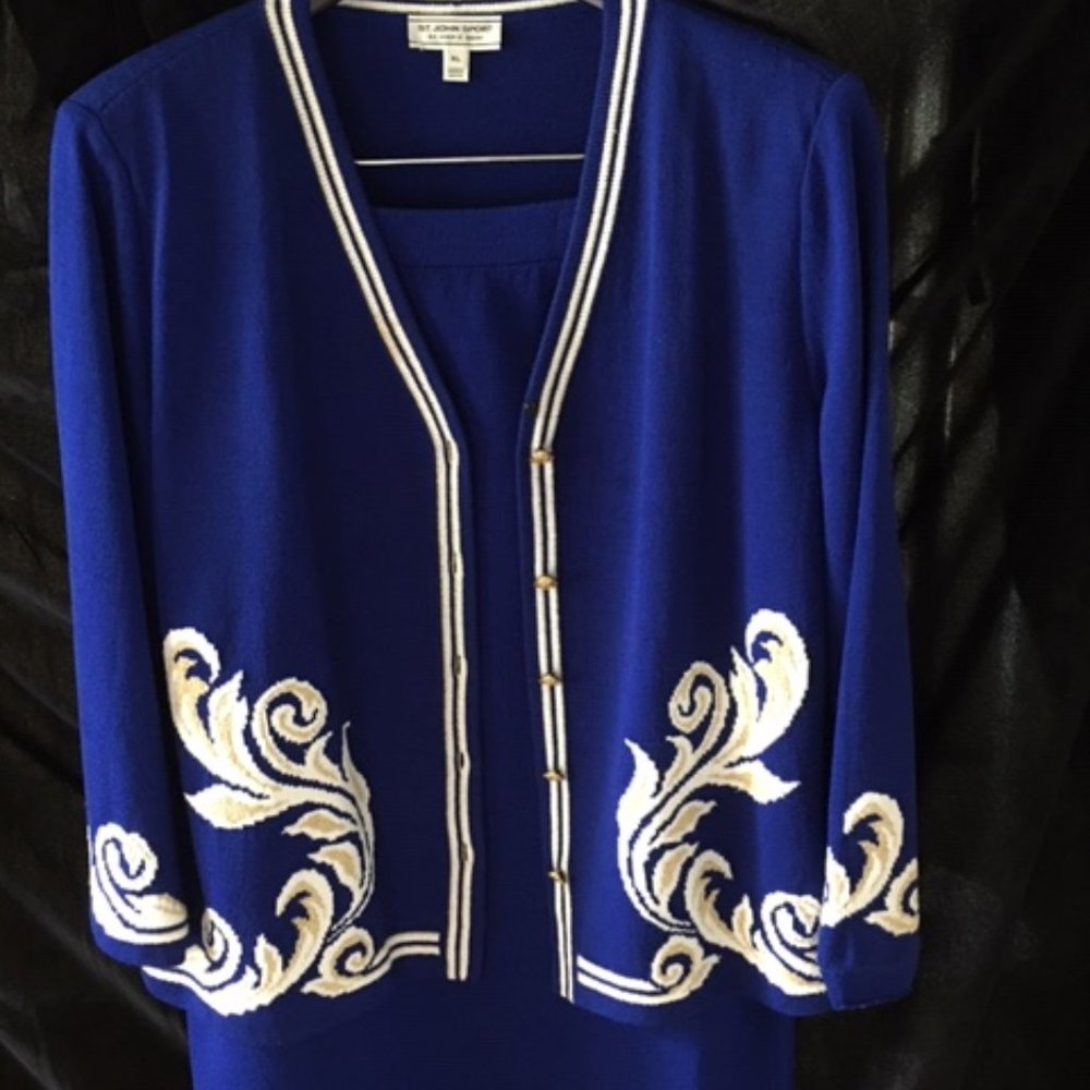 Blue / Gold St. John set